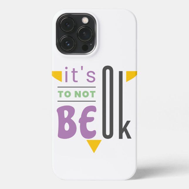 It's ok to not be ok iPhone case (Back)