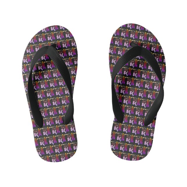 It's OK to not be OK Kid's Flip Flops (Footbed)