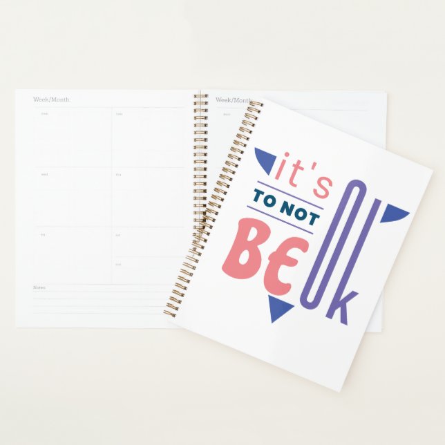 It's ok to not be ok planner (Display)