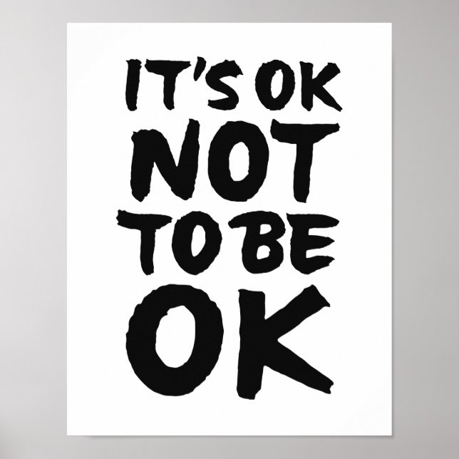 It's ok to not be ok poster (Front)