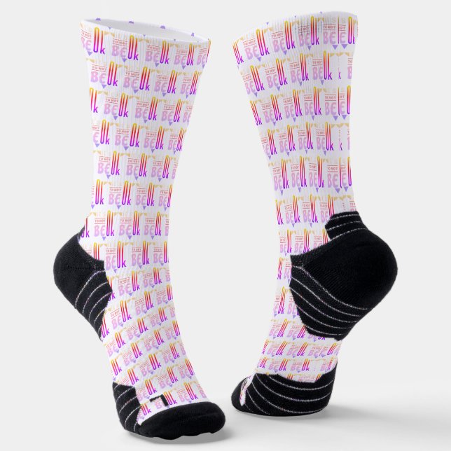 It's OK to not be OK Socks (Angled)