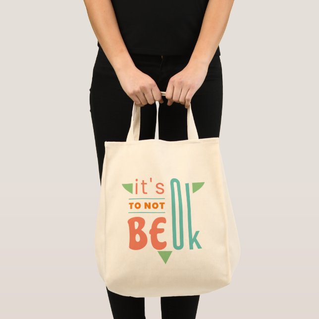 It's ok to not be ok tote bag (Front (Product))
