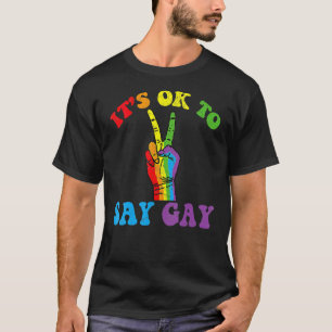 It's Ok To Say Gay Florida It's Ok To Say Gay Lgb T-Shirt