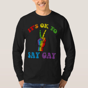 Its Ok To Say Gay Florida Its Ok To Say Gay Lgbt P T-Shirt