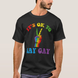 Its Ok To Say Gay  Florida Its Ok To Say Gay Lgbt  T-Shirt