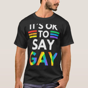 Its Ok To Say Gay  Florida Its Ok To Say Gay Lgbt  T-Shirt