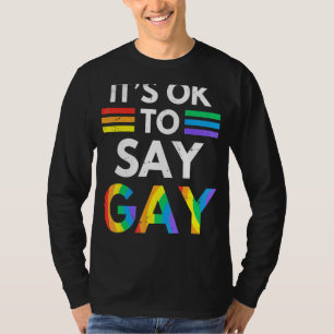 Its Ok To Say Gay Florida Its Ok To Say Gay Lgbt T-Shirt