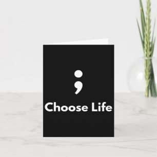 Its Okay Not To Be Okay Semicolon Mental Health Aw Card