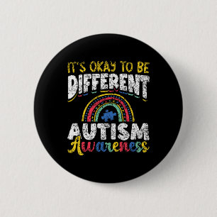 It's Okay To Be Different Autism Awareness Autist 6 Cm Round Badge