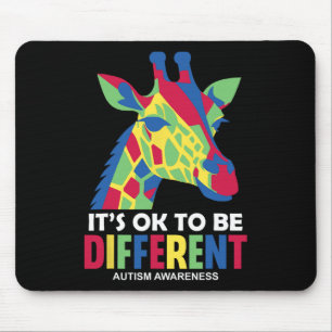 It's Okay To Be Different Autism Awareness Autist Mouse Mat