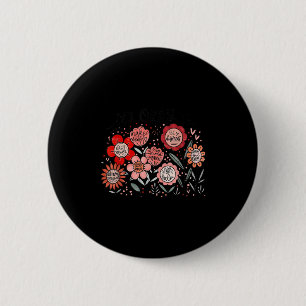 It's Okay To Boho Mental Health Floral Flowers Mot 6 Cm Round Badge
