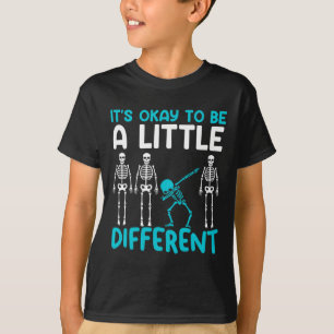 It's Okay To Different Teal Tourette Syndrome Awar T-Shirt