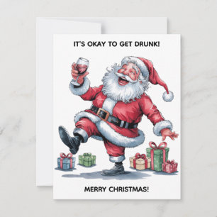 It's Okay To Get Drunk™ Flat Note Card