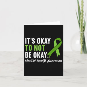 Its Okay To Not Be Okay Mental Health Awareness Ri Card