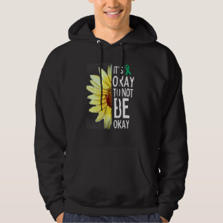 Its Okay To Not Be Okay Sunflower Mental Health Aw Hoodie