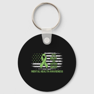 Its Okay To Not Be Okay Us Flag Mental Health Awar Key Ring