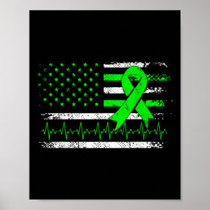 Its Okay To Not Be Okay Us Flag Mental Health Awar Poster