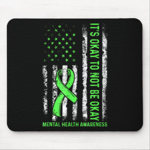 Its Okay To Not Be Okay Usa Us Flag Mental Health Mouse Mat