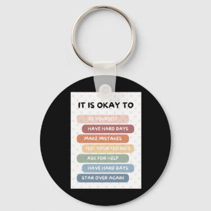 It's Okay To Png Digital Design  Key Ring