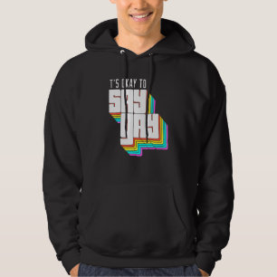 It's Okay To Say Gay Lgbt Retro Vintage Hoodie