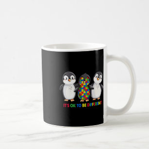 It's Okey To Be Different Penguin Autism Awareness Coffee Mug
