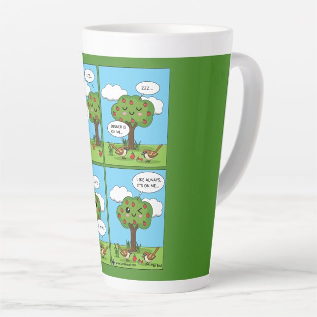 It's on Me... Comic Latte Mug (Right Angle)