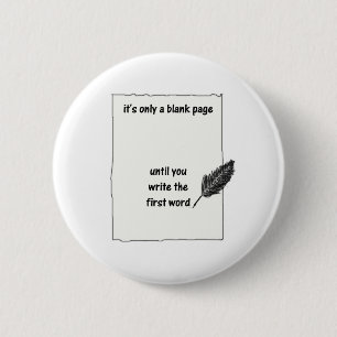 It's only a blank page... 6 cm round badge