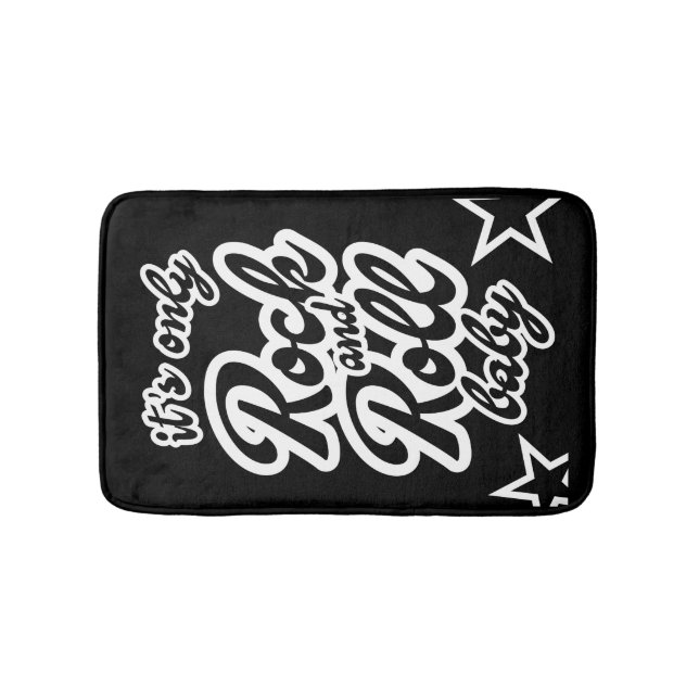 Its Only Rock and roll Baby Bath Mat (Front)