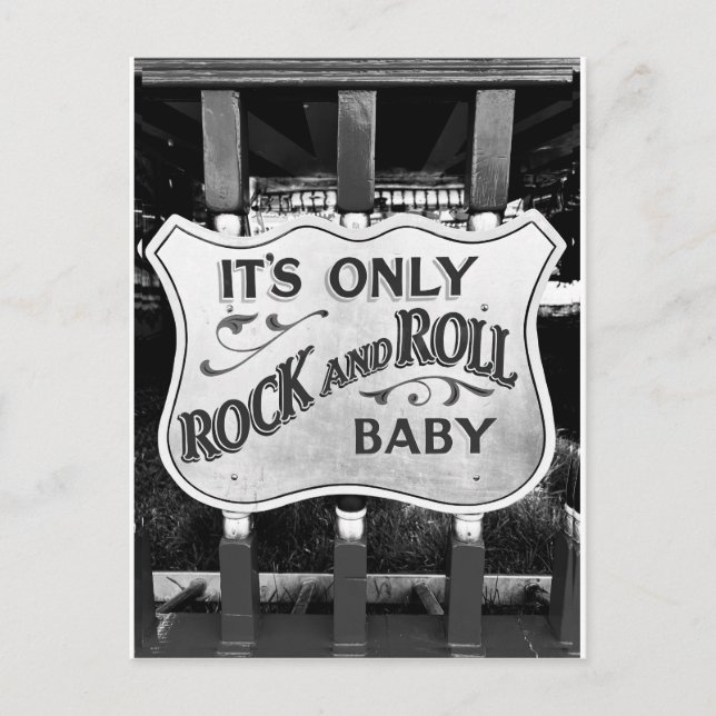 'It's Only Rock and Roll Baby' Postcard (Front)