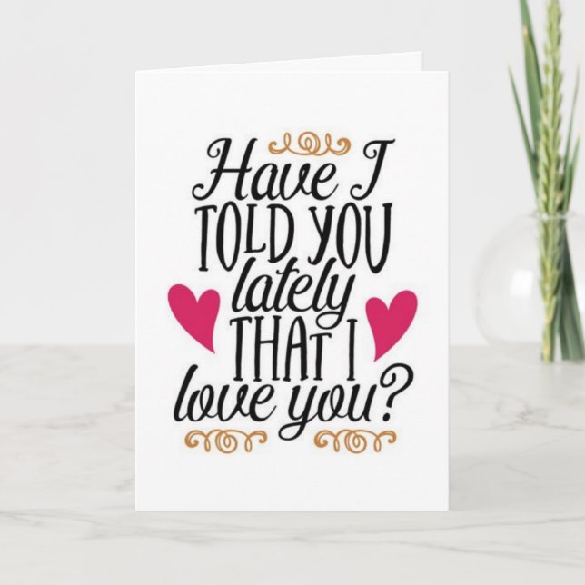 IT'S "OUR ANNIVERSARY" AND "I LOVE YOU" CARD (Front)