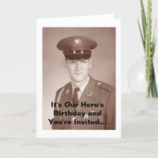 It's Our Hero's Birthday and You're In.. Invitation