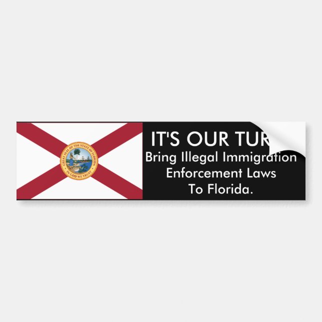 It's Our Turn, Florida Bumper Sticker (Front)