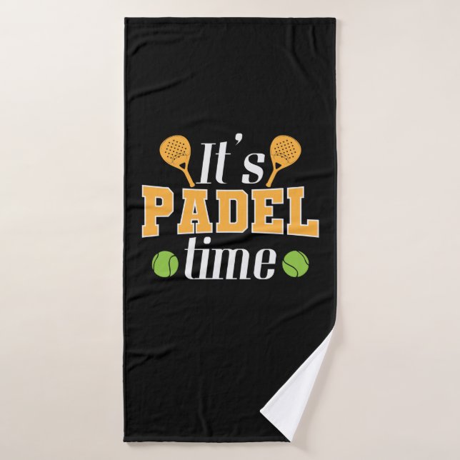 It's Padel Time Tennis Sport Bath Towel (Bath Towel)