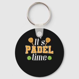 It's Padel Time Tennis Sport Key Ring
