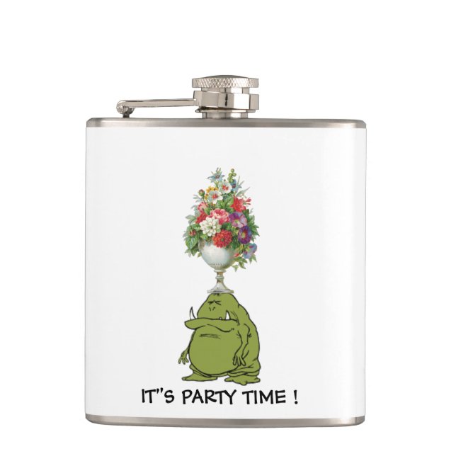 IT'S PARTY TIME ! HIP FLASK (Front)