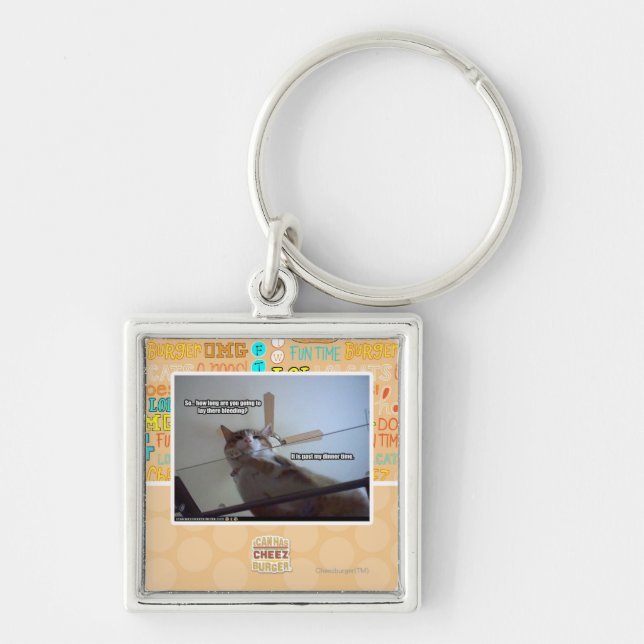 It's past my dinner time key ring (Front)