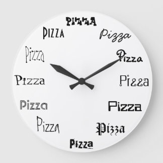 It's Pizza Time Large Clock