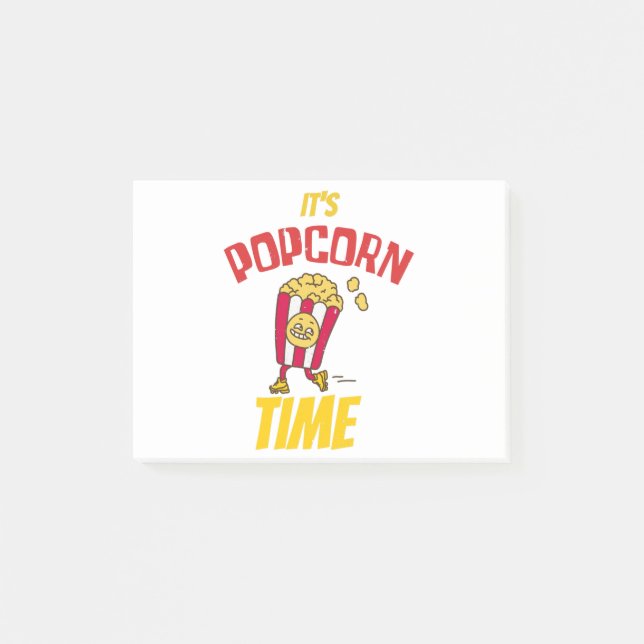 It's Popcorn Time Funny Post-it Notes (Front)