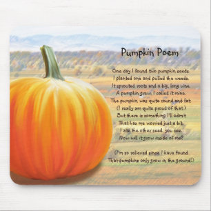 It's Pumpkin Time - Pumpkin Poem Mouse Mat