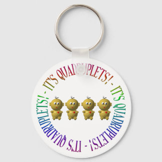 It's quadruplets! key ring