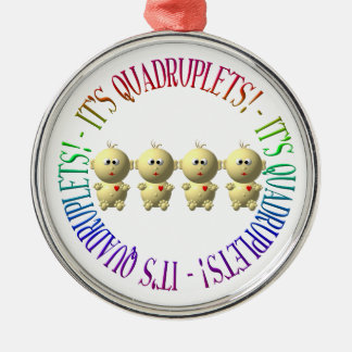 It's quadruplets! metal tree decoration