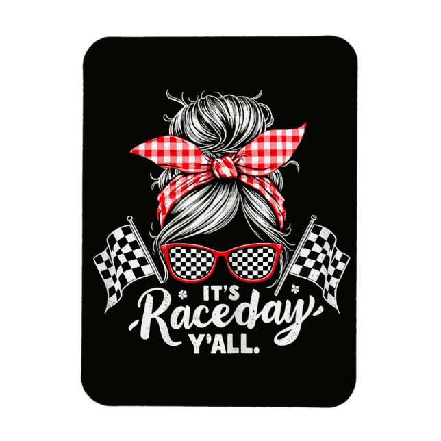 It's Race Day Y'all Racing Magnet (Vertical)