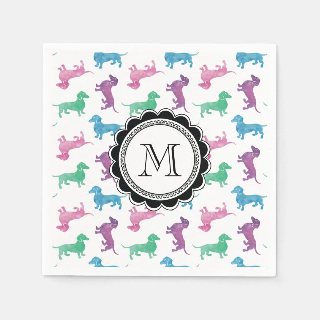 It's Raining Dachshunds Napkin (Front)