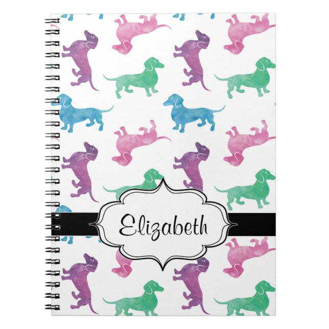It's Raining Dachshunds Notebook (Front)