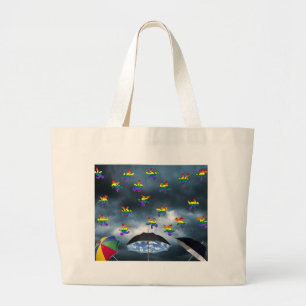 It's Raining Men! Large Tote Bag