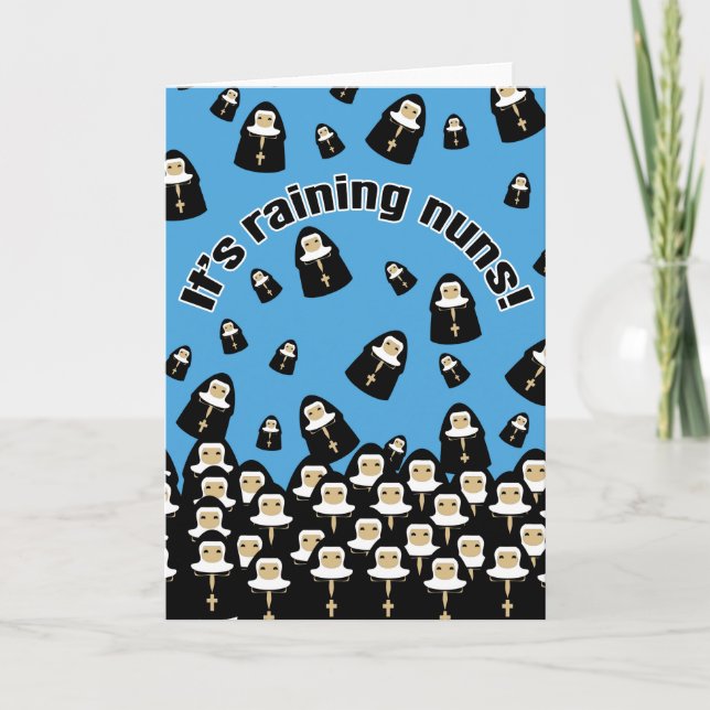 It's Raining Nuns Card (Front)