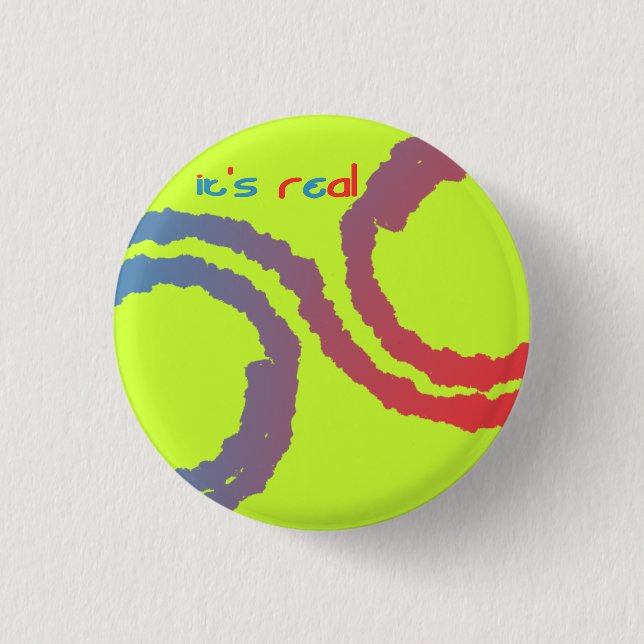 it's real 3 cm round badge (Front)