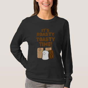 It's Roasty Toasty Time Cute Smores Camping Campfi T-Shirt