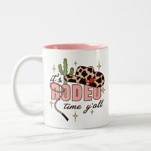 It's Rodeo Time Y'all Two-Tone Coffee Mug
