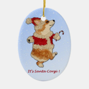 "It's Santa Corgi!" Corgi ornament